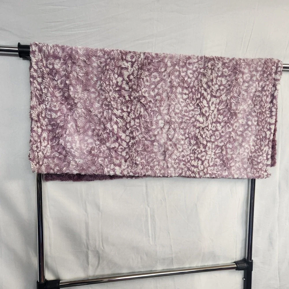 Minky Mamas Blanket 36x35 Purple Minky Plush Soft Throw Lovey